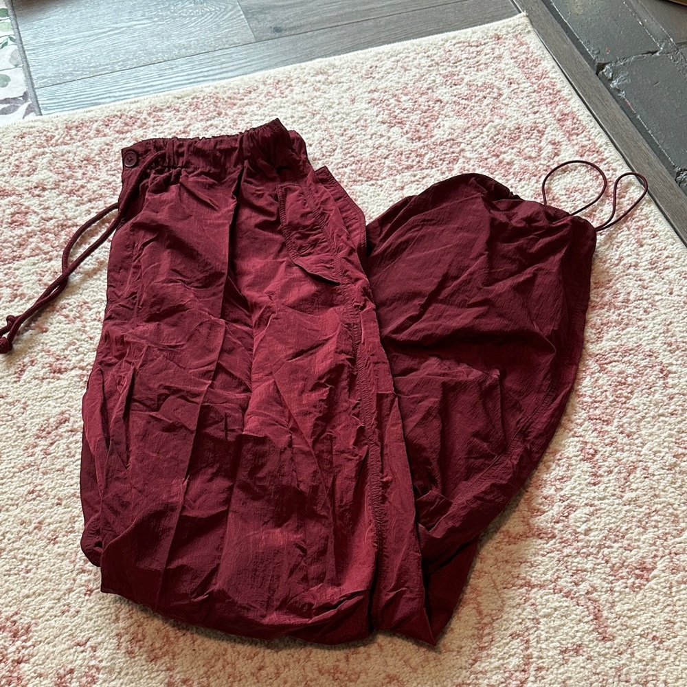 Luxe To Kill Red Drawstring Pants